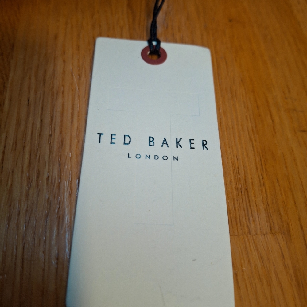 Ted Baker London Raffia Clutch Leather Trim Wristlet - Picture 13 of 13